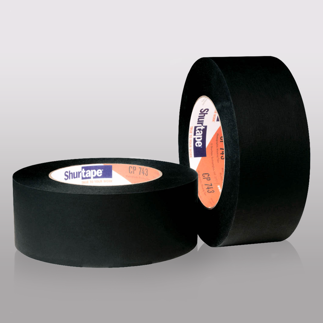 Papierklebeband schwarz matt