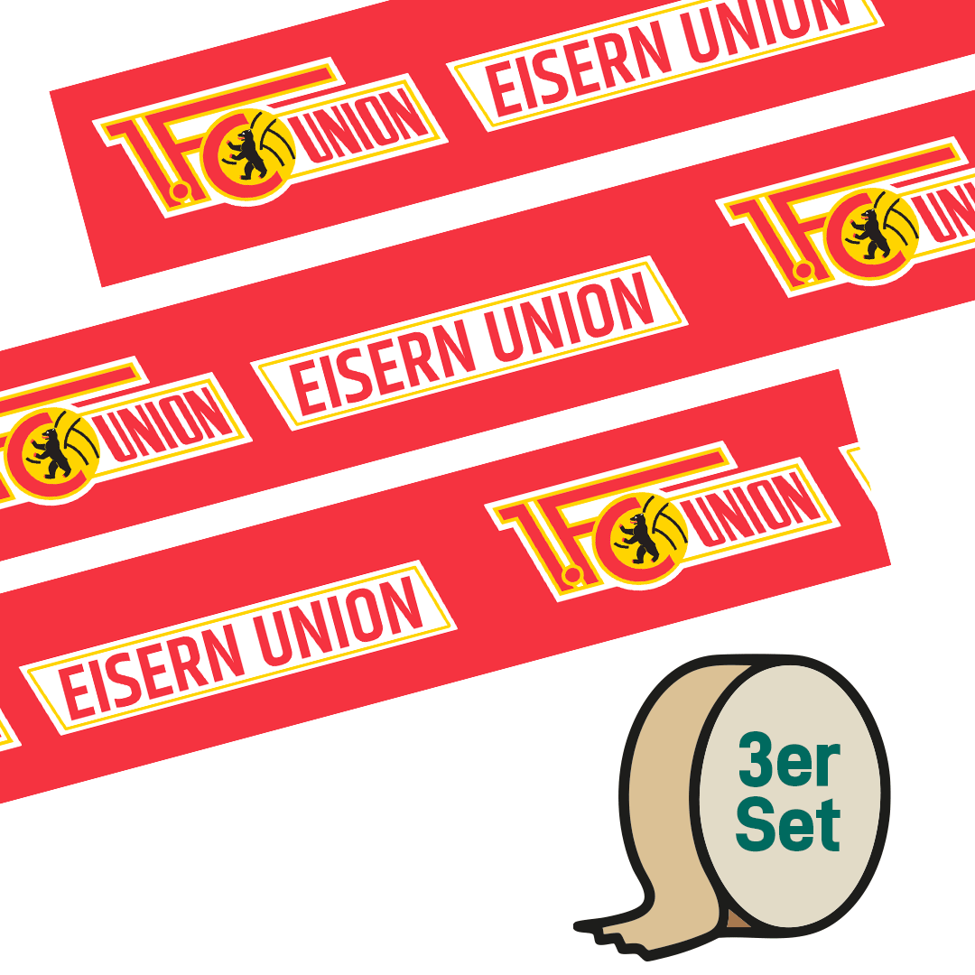 1. FC UNION Berlin Klebeband »EISERN UNION« 3er-Set