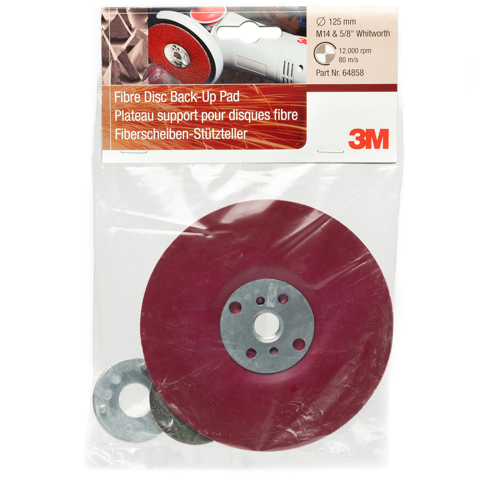 3M™ Cubitron™ II Fiber Stützteller flach